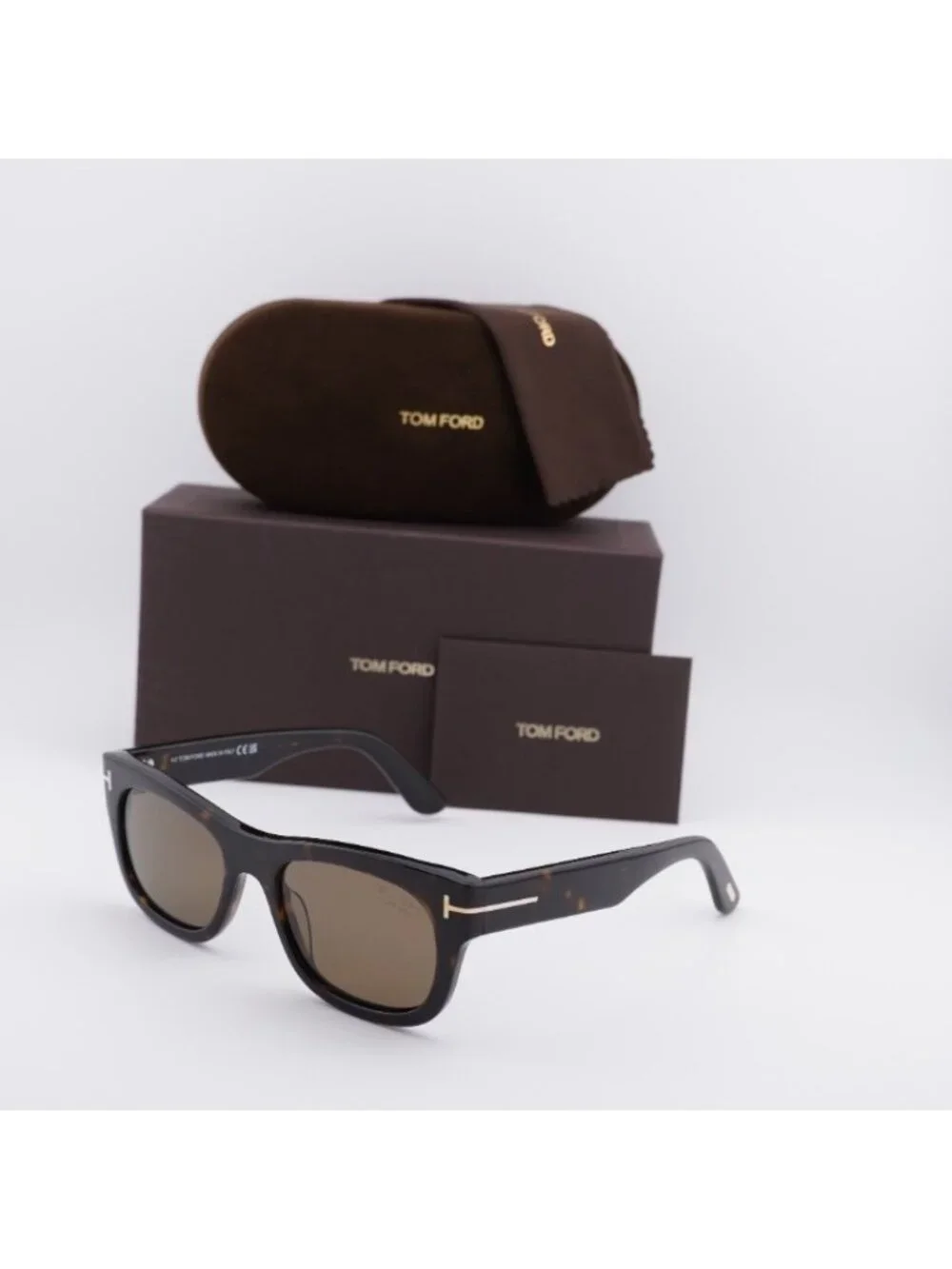 Tom Ford Marshall FT1334 52H Sunglasses Dark Havana Rectangle Frame